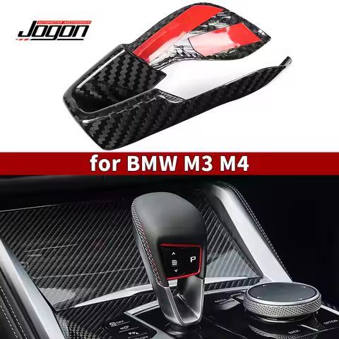 Real Dry Carbon Gear Shifter Knob Trim For BMW X3M X4M M2 M3 G80 M4 G82 G83 Coupe 2021+
