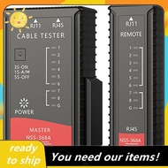 Burn Battery Powered Cable Tester RJ45 Network Cord Tester CAT5E CAT6 CAT7 8P8C 6P8C Transmitter Rec