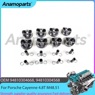Engine Parts STD Φ96mm Piston & Ring Set Fit 4.8 T V8 GAS For Porsche Panamera Cayenne Turbo 970 4.8