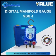 VALUE Digital Manifold Gauge VDG-1 (R11 R123 R404A R410A R600A R507A R12 R22 R406A R426A R417A R32 R