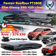 Pentair X70 X90 Aruz Advance Roofbox PT5808 Slim Glossy Roof box With Roof Rack - XL SIZE 420L / L SIZE 390L