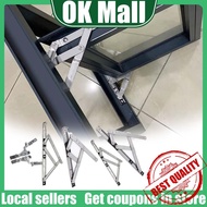 2PCS Window Stay/​Window Hinge Kit/Four-Bar Linkage Support/​Stainless Steel 430/4bar Hinge/Top-Hung