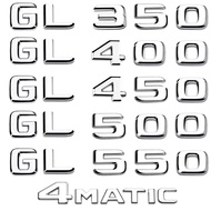 ABS cốp xe ô tô chữ logo tấm gắn logo miếng dán đề can cho Mercedes-Benz GL Class gl350 gl400 gl450