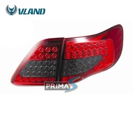 ไฟท้าย+ทับทิม TY ALTIS 08 ดำแดง