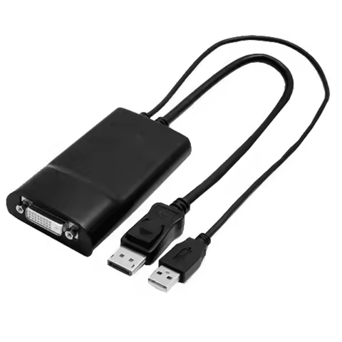 DisplayPort to DVI-D Dual link adapter 2560X1600 DP to dual link DVI-D Active cable adapter converte