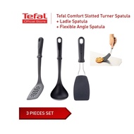 Tefal Set 3 in 1 Spatula  Ladle Slotted Turner Holder Non Stick Coating Fry Pan Kitchen Pengacau Sen