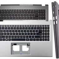 For Aspire A515-58M N23Q11 N23C3 A315-510P A315-24P Laptop US Keyboard With Backlight Palm rest Uppe