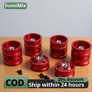 6WD RC Truck Wheel Hubs Heavy Duty Metal Wheel Hub kit 1/16 Scale Truck Rims Red