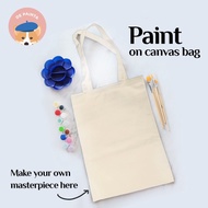 PPC Paket Melukis / Set Alat Lukis Tas Kanvas / Painting on Tote Bag