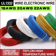UL1332-18AWG/20AWG/22AWG Teflon high temperature wire Fluoroplastic insulated wire Low resistance wi