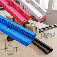 400mm T Track Woodworking T-slot Slide Track Aluminium Miter T-Track,T-slot Miter Track Jig T Screw 