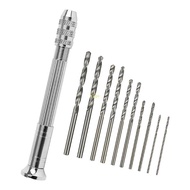 flgo Professional Micro Hand Drill Tool Set With Multiple Bits For Detailed Crafting Projects