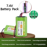 /Doubleow 7.4V 18650 lithium battery 2200mAh/3000mAh/3500mAh rechargeable battery pack megaphone SPE