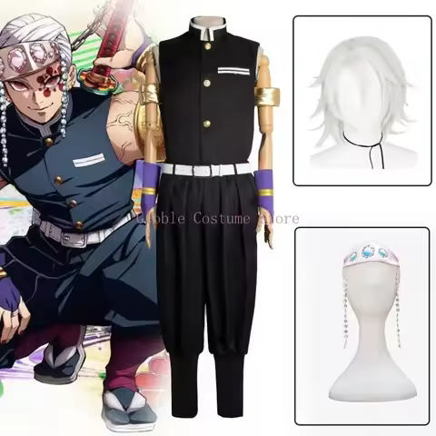 Uzui Tengen Cosplay Costume Uniform Anime Kimetsu No Yaiba Halloween Carnival Christmas Party Comic 