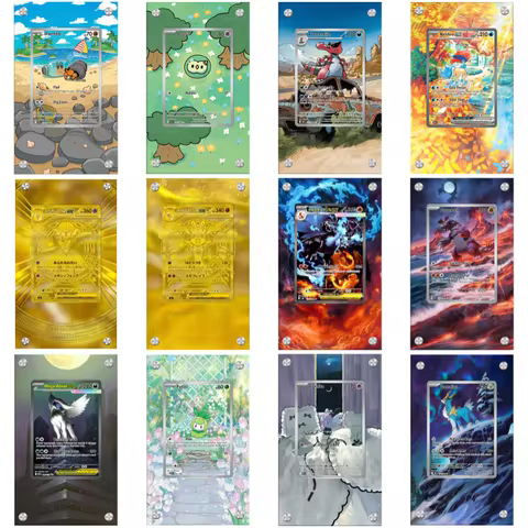 Art Display For Pokemon Card Display Gardevoir Charizard M1 M2PTCG Anime Game Expand Art Gifts Self 