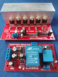 kit aki charger maxpro 8 + kit inverter Mp 750 ( modul ups )