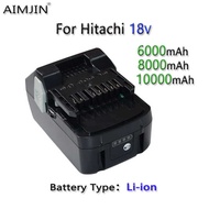 18V 6000/8000/10000mAh Li-ion Battery for Hitachi/HiKOKI 18V Cordless Power Tools for BSL1850 BSL186