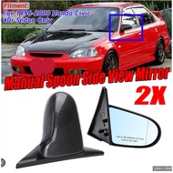 SPOON Side Mirror Blue HONDA CIVIC EK EJ SO4 LOOK 4 DOOR MOD DIY WIRA SATRIA Putra Evo Ganador Carbon Saga Iswara Kancil