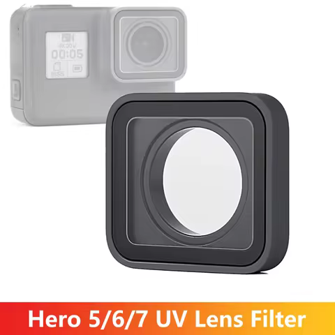 Hero 5/6/7 UV Lens Filter Glass Replacement Cover Protective Lens Cap For GoPro Hero 5 6 7 Black Act