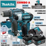 MAKITA DF333DSME & TD110DZ 12Vmax Cordless Combo Set RM950 ( Driver Drill & Impact Driver )