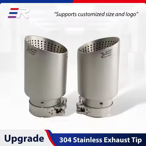 ER Matte Stainless Steel Exhaust Tip Nozzle Upgrade Muffler Exhaust pipe Modify Customization for GT