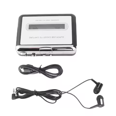 Cassette Capture USB Tape To MP3 Capture Converter Stereo Audio Music Player Cassette Player Cassett