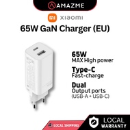 Xiaomi 65W GaN Charger (Type-A +Type-C) EU Fast Charging