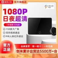 現貨.小白一代智能貓眼電款已接入米家電子貓眼可視門鈴家用無線監控