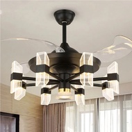 42 Inch Minimalist Ceiling Ventilator Lamp Fan Chandelier Living Room Bedroom Fans Lamps House Dining Room Lighting