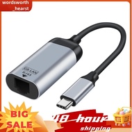 RJ45 Converter USB Type C 3.1 RJ45 LAN Ethernet Adapter Gigabit Ethernet Port Short Cable Converter