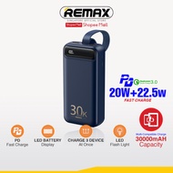 [Remax Energy] RPP-522 30000Mah Bole Series 20W+22.5W PD+QC Fast Charging With Flash LED Light