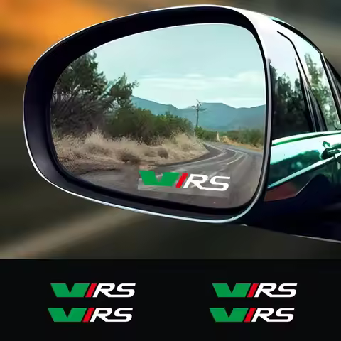 4Pcs Car Sticker Decal For Skoda VRS Octavia FABIA KAMIQ KAROQ KODIAQ RAPID SUPERB Yeti