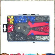 HSC8 Cable Wire Crimper Crimping Tool Plier Set 6-4/6A 23-7AWG Self  1200Pcs Cord End Bootlace Ferru