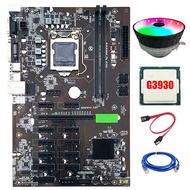 B250 BTC Mining Motherboard 12 PCI-E16X Graph Card LGA 1151 DDR4 SATA3.0 USB3.0 with G3930 CPU+Cooling Fan Support VGA