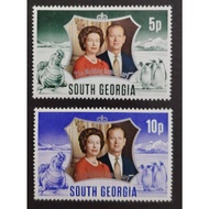 South Georgia, 1972 The 25th Royal Wedding Anniversary,  MINT, COMPLETE SET