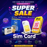 Mae , Touch 'n Go eWallet Soundbox Nano Sim Card for Touch n Go Ewallet Soundbox