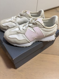 New Balance 327 童裝波鞋 米白粉色 US 11 17cm