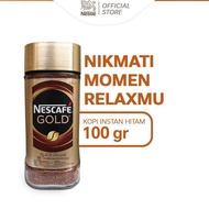 HITAM Men NESCAFE GOLD Instant Coffee Black Coffee Jar 100gr