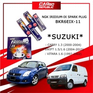 Suzuki Carry 1.3 (2000-2004) Swift 1.5 1.6 Vitara 1.6 (1997-2002) BKR6EIX-11 NGK IRIDIUM-IX Spark Plug Set 100% Original