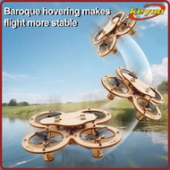 [KEYOO] Wooden Drone Model Kit, Remote Control Mini Size DIY Wooden Assembly RC Drone Kit, No Glue R