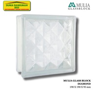 MULIA Glass Block 20X20 Diamond Mulia Glass Block 95021