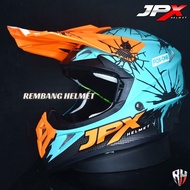 HELM JPX CROSS FOX1 X34  GREEN TOSCA DOFF PAKET GANTENG GOOGLE SNAIL HELM JPX KLX ORIGINAL HELMET MO