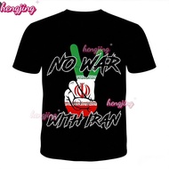 (hengjing)2026 STOP THE WAR Iran Long Sleeve Tee Full Sublimation Baju Lengan Panjang Save Iran Pray