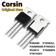 5PCS STP4NA80 P105N3LL P30NM60N P7N95K3 P65N15 P100N8F6 P7N105K5 TO-220 MOS FET/Field Effect Transis
