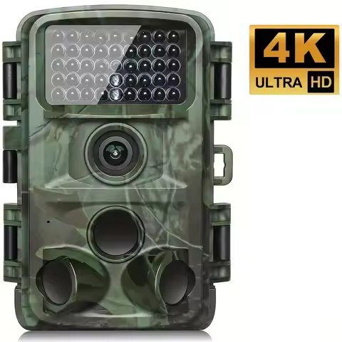 Trail Camera 4K 32MP Night Photo Video Multifunction Outdoor Hunting Animal Observation Monitor IP66