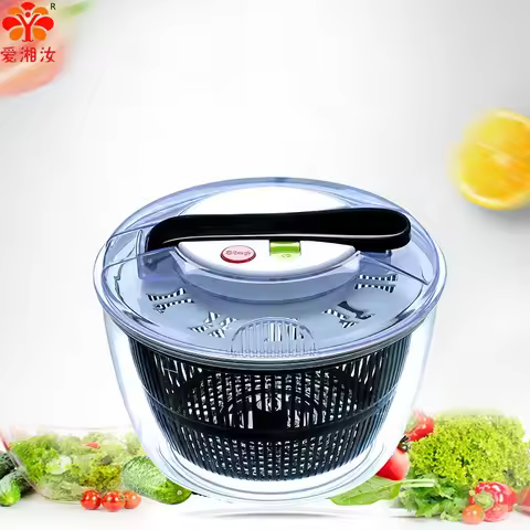 Salad Spinner Dryer,Fruits Drain Basket,Multifunctional Vegetable Washer,Salad Spinners,Kitchen Acce