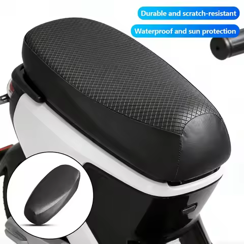 Motorcycle Electric Scooter Seat Cover Waterproof Sunscreen Saddle Protector for E-Bike E Scooter