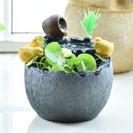 Feng Shui Ornaments Flowing Water Ornaments Flowing Water Fountain Ornaments Flowerpots Hydroponic Plants Vases Living Room Balcony Ornaments Small Waterscape Humidifiers Crafts Fortune-gathering Feng Shui Ornaments Flowing Water Ornaments Lucky Fortune @