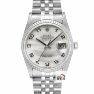 【大眾名錶】ROLEX 勞力士 16234 Datejust 貝殼數字面 原面未翻寫 2004/11全配 台灣AD 錶徑36mm 自動上鍊 G244