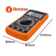 I Know Đồng Hồ Vạn Năng Điện Tử Độ Chính Xác Cao DT9205A Cho Thợ Điện Đồng Hồ Vạn Năng Kỹ Thuật Số V